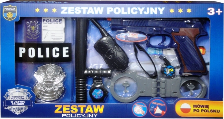 Rendőrségi készlet lengyel nyelvű hangmodullal