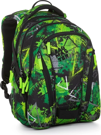 Bagmaster diák hátizsák BAG 23 A zöld-fekete