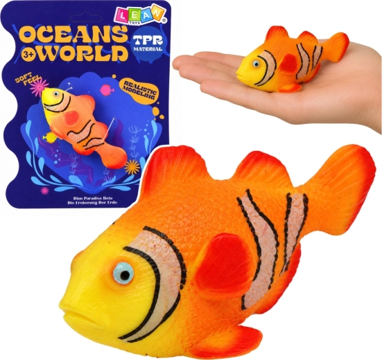 Szemfoltos bohóchal gumifigura (pocakos) 10,5 cm