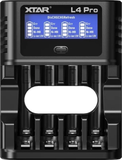XTAR L4 Pro intelligens Li-ion és Ni-MH akkumulátortöltő