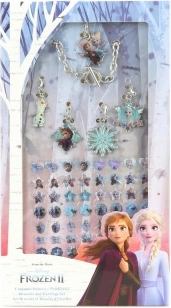 Disney Frozen 2 karkötő medálokkal és matricákkal - 1 db