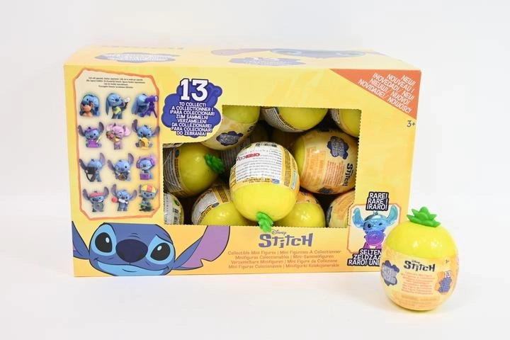 Stitch figura ananász alakú kapszulában (véletlenszerű modell)
