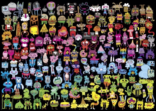 Puzzle Heye Színpompás Doodle