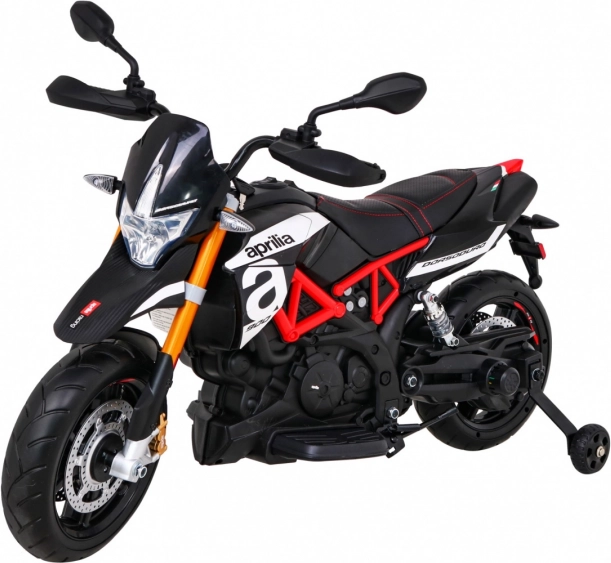 Gyerek elektromos APRILIA motorkerékpár – fekete