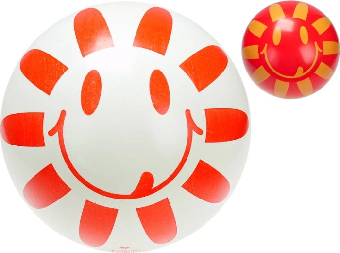 Gyermek gumilabda virágmintával, 23 cm