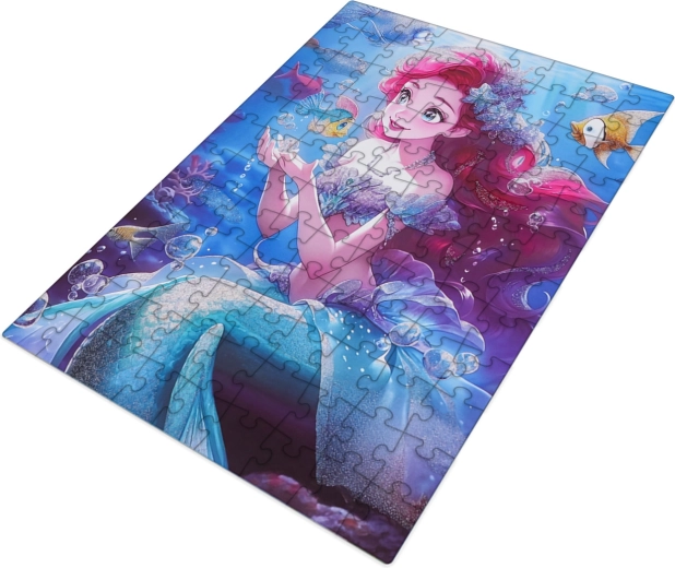 Gyermek puzzle sellővel, 100 darabos