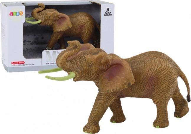 SAFARI afrikai elefánt felemelt ormánnyal – gyűjtői figura