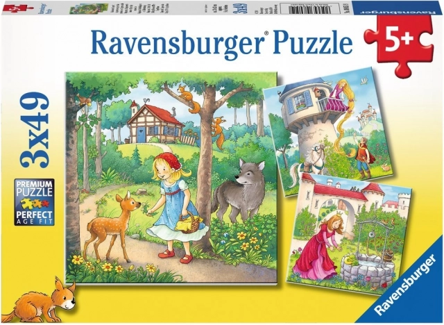 Ravensburger puzzle Klasszikus mesék 3x49 darab