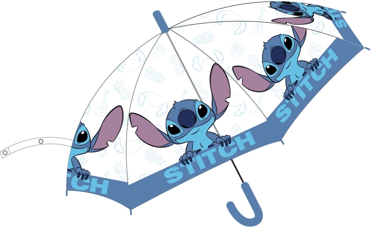 Disney Stitch átlátszó esernyő - 1 db