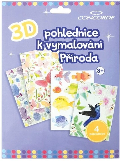 3D színezhető képeslapok – Természet
