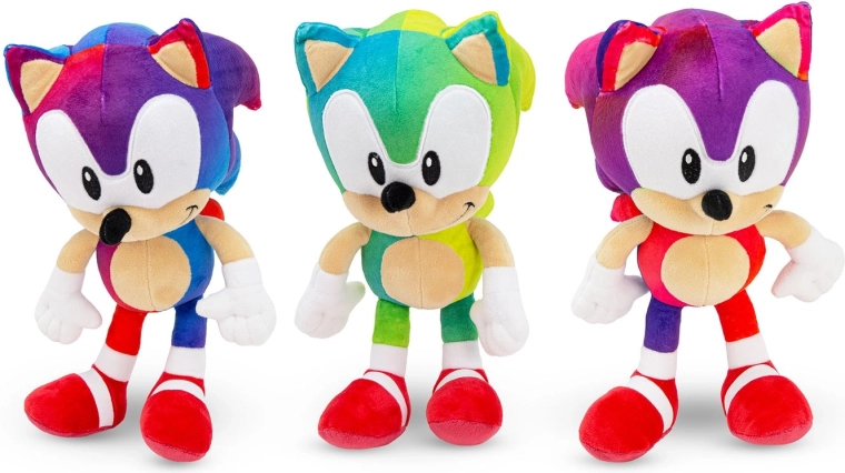 Sonic Rainbow plüss figura (assort) 20/28 cm - 1 db