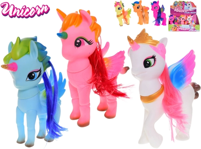 Álló egyszarvú figura 20 cm