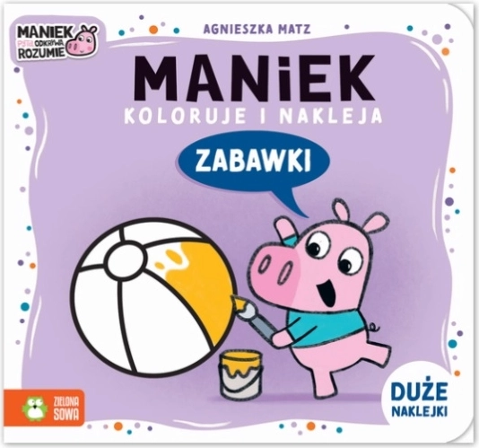 Maniek színez és ragaszt – színező matricákkal