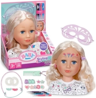 BABY born kreatív fésülhető fej 22 cm