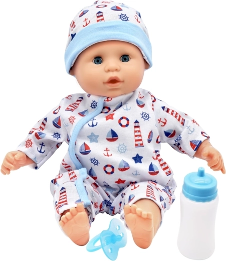 Panenka Dolls World Miminko Baby Joy kék 38 cm