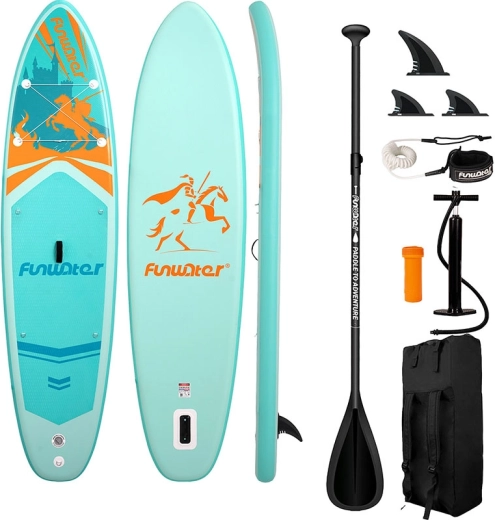 Felfújható paddleboard Funwater 350 × 86 × 15 cm – all-round SUP szett (türkiz)