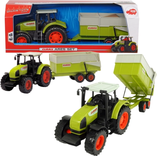 Dickie Claas Ares traktor billenős pótkocsival, 55 cm