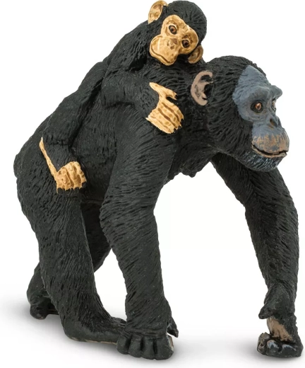 Safari Ltd. csimpánz kölyökkel figura