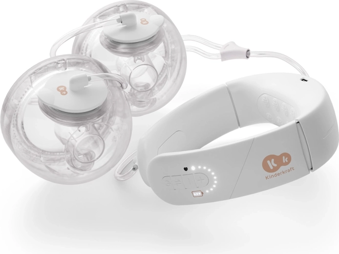 Kinderkraft Gentlenest dupla elektromos anyatej-mellszívó kíméletes melegítéssel, hands‑free
