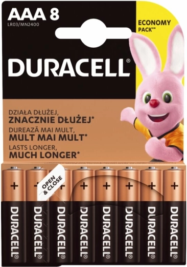 Mikroceruzaelemek AAA DURACELL Basic, 8 db