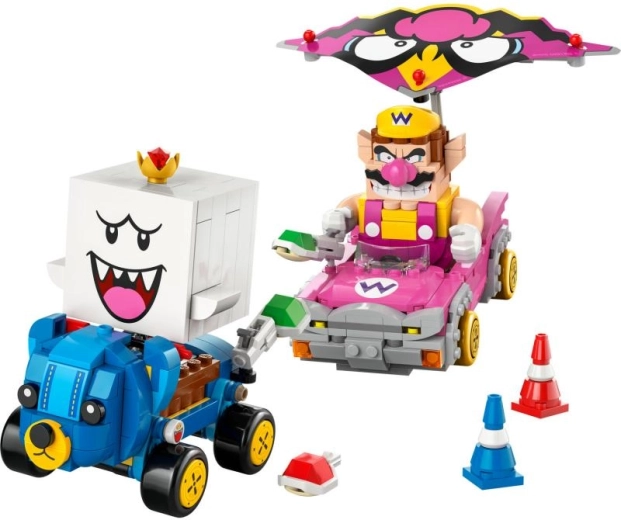 Lego super mario mario kart – wario és king boo
