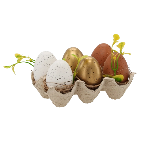 Pasztellszínű húsvéti tojás szett 6 cm – 6 db