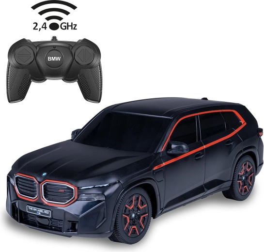 Távirányítós BMW XM autó 1:24 méretarányban, fekete