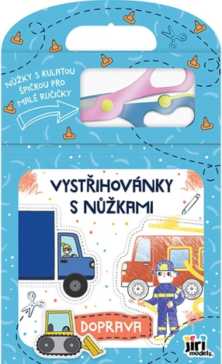 Kivágós füzet gyerekollóval – közlekedés
