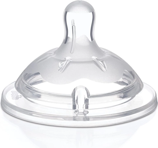 Chicco Natural Feeling cumi, szilikon, állítható átfolyás, 4hó+, 2 db