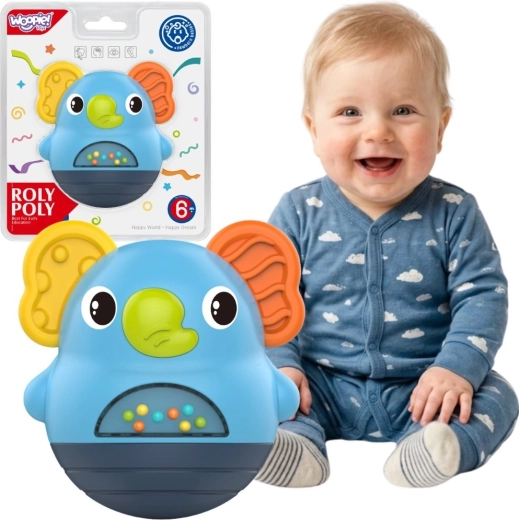 Woopie Baby interaktív szenzoros csörgő elefánt 6 hó+