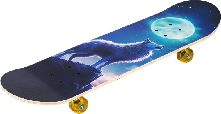 Skateboard Wolf 31" farkas motívummal