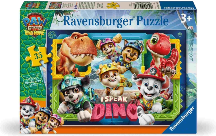 Ravensburger Mancs őrjárat: dinoszauruszos film – 35 darabos puzzle