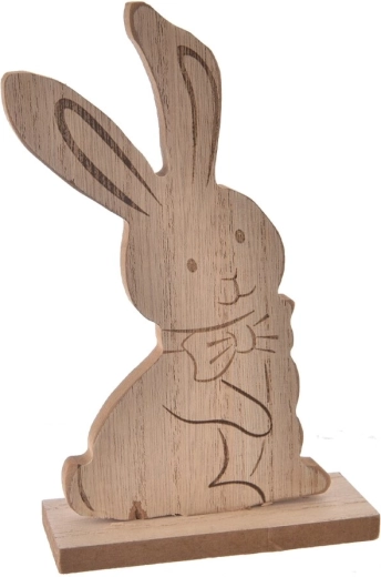 Bézs fa nyuszi 18 cm