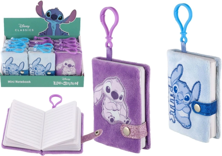 Plüss mini jegyzetfüzet Lilo & Stitch – 1 darab