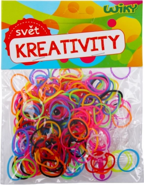 Varázslatos fonó gumiszalagok különböző színekben, 200 db