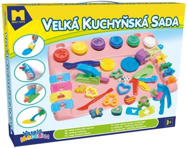 Mac Toys nagy konyhai készlet alátéttel, rózsaszín