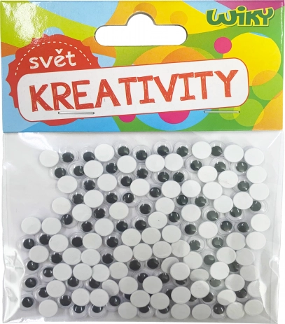 Kicsi mozgatható szemek dekoráláshoz 7 mm