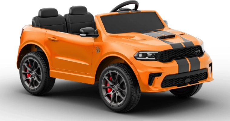 Dodge Durango narancssárga elektromos kisautó