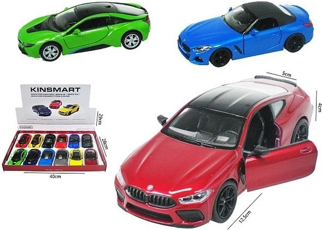 BMW mini autómodell felhúzós pull-back meghajtással (1 db, véletlenszerű választás)