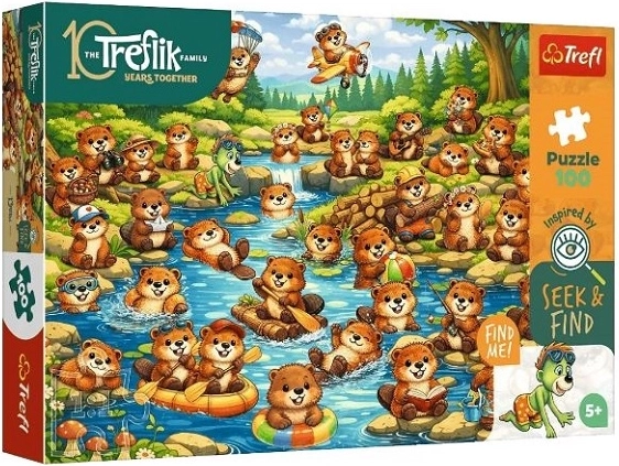 Trefl Seek & Find puzzle – Hódok akcióban, 100 darabos