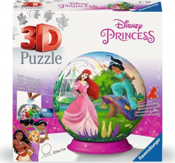 RAVENSBURGER 3D Puzzleball Disney hercegnők 73 darab
