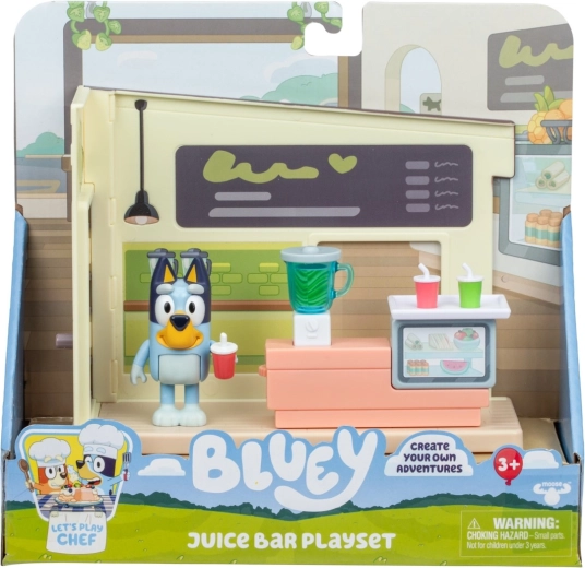 Bluey mini juice shop – figurák és kiegészítők szett