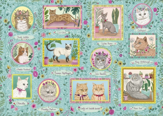 Gibsons Puzzle Híres Macskák 1000 Darab