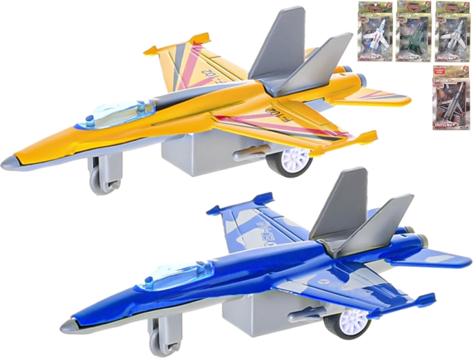 Fém katonai repülőgép 11 cm visszahúzós meghajtással, 6 féle