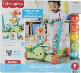 Fisher-Price interaktív járássegítő teknős