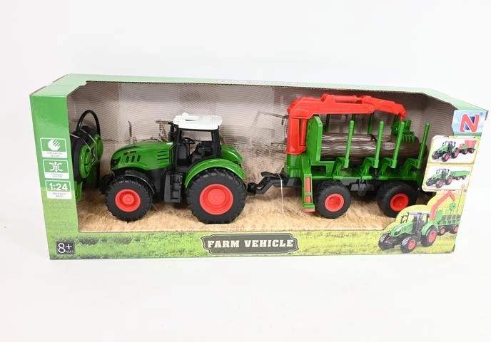 RC traktor utánfutóval