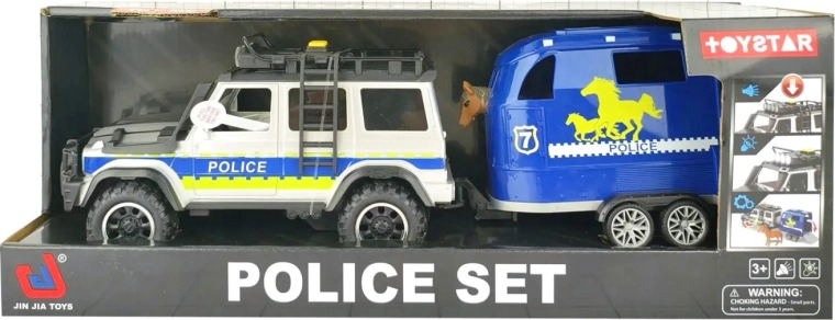 Gyerek dzsip utánfutóval, fényekkel és hangokkal