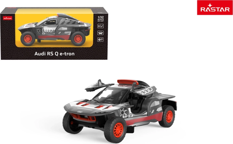 Rastar fém autó Audi RS Q e-tron 1:32 szürke - 1 db