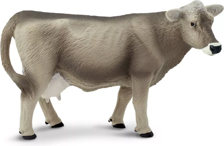Safari Ltd. svájci barna tehén figura - 1 db