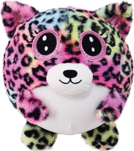 Felfújható plüss maci, leopárd, 23 cm